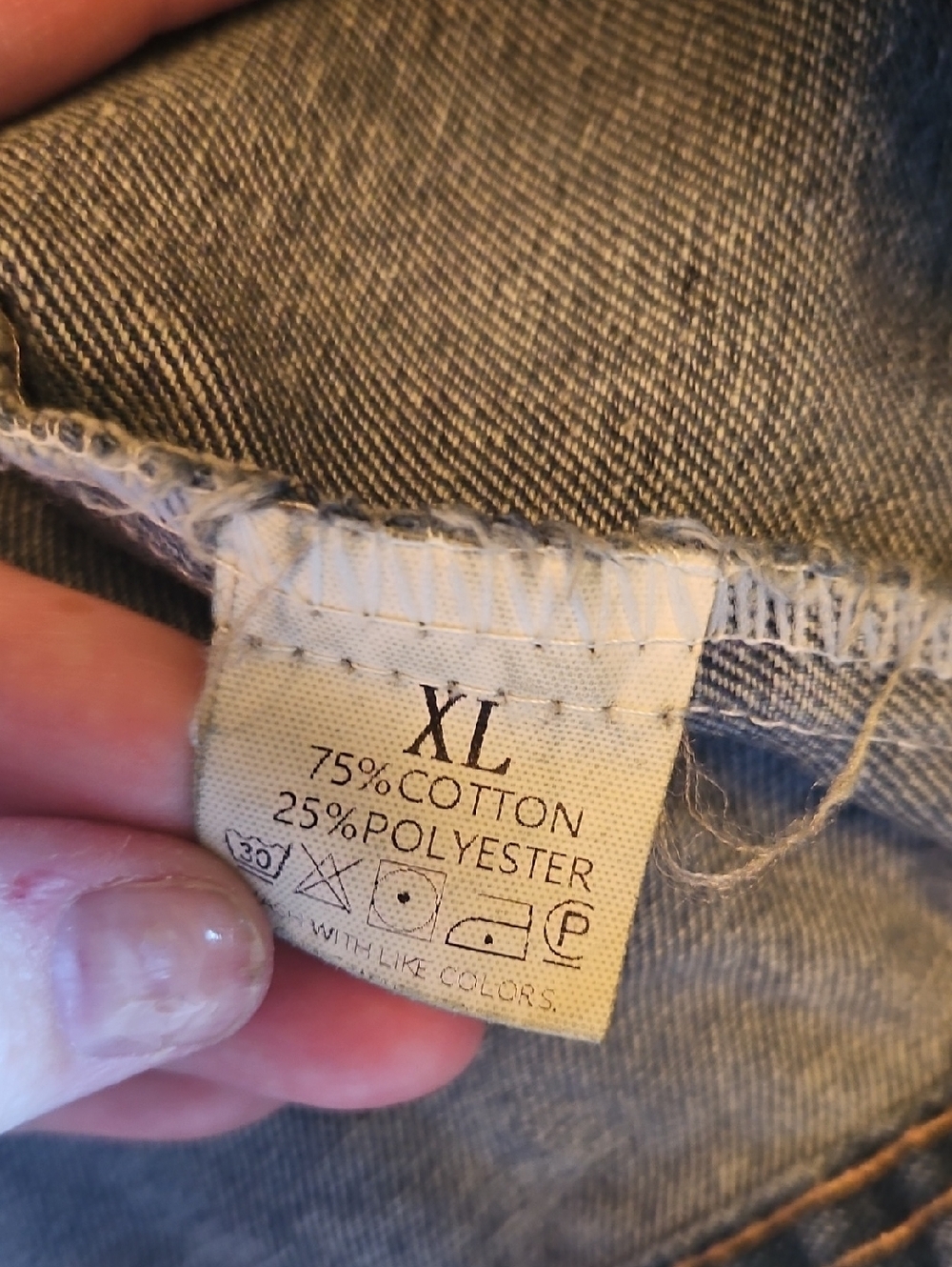 Classic Women's Dark Denim Jean Jacket - Picture 4 of 4